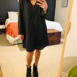 J.Crew oversized small dot dress